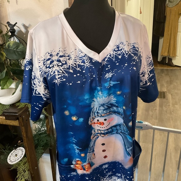 Source Unknown Tops - Source Unknown Cream Women's Scrub Top